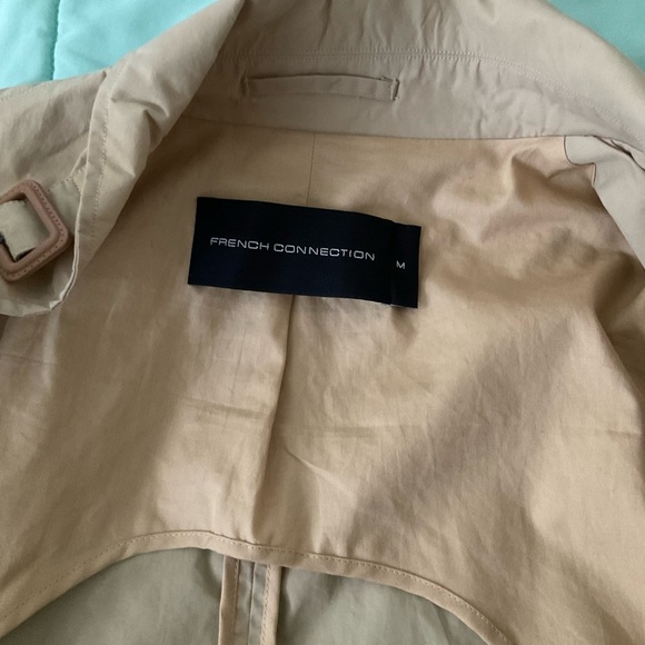 Double breasted cream man’s jacket, button detail - Picture 4 of 5